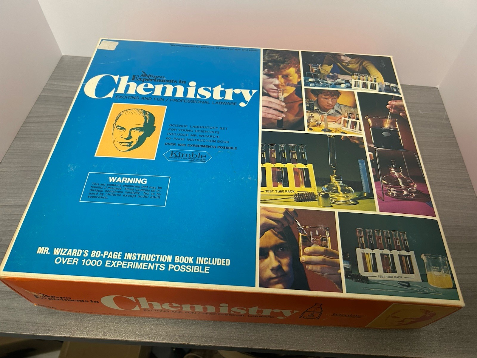 Vintage Mr. Wizard’s Experiments in Chemistry Set Kimble Labware Incomplete