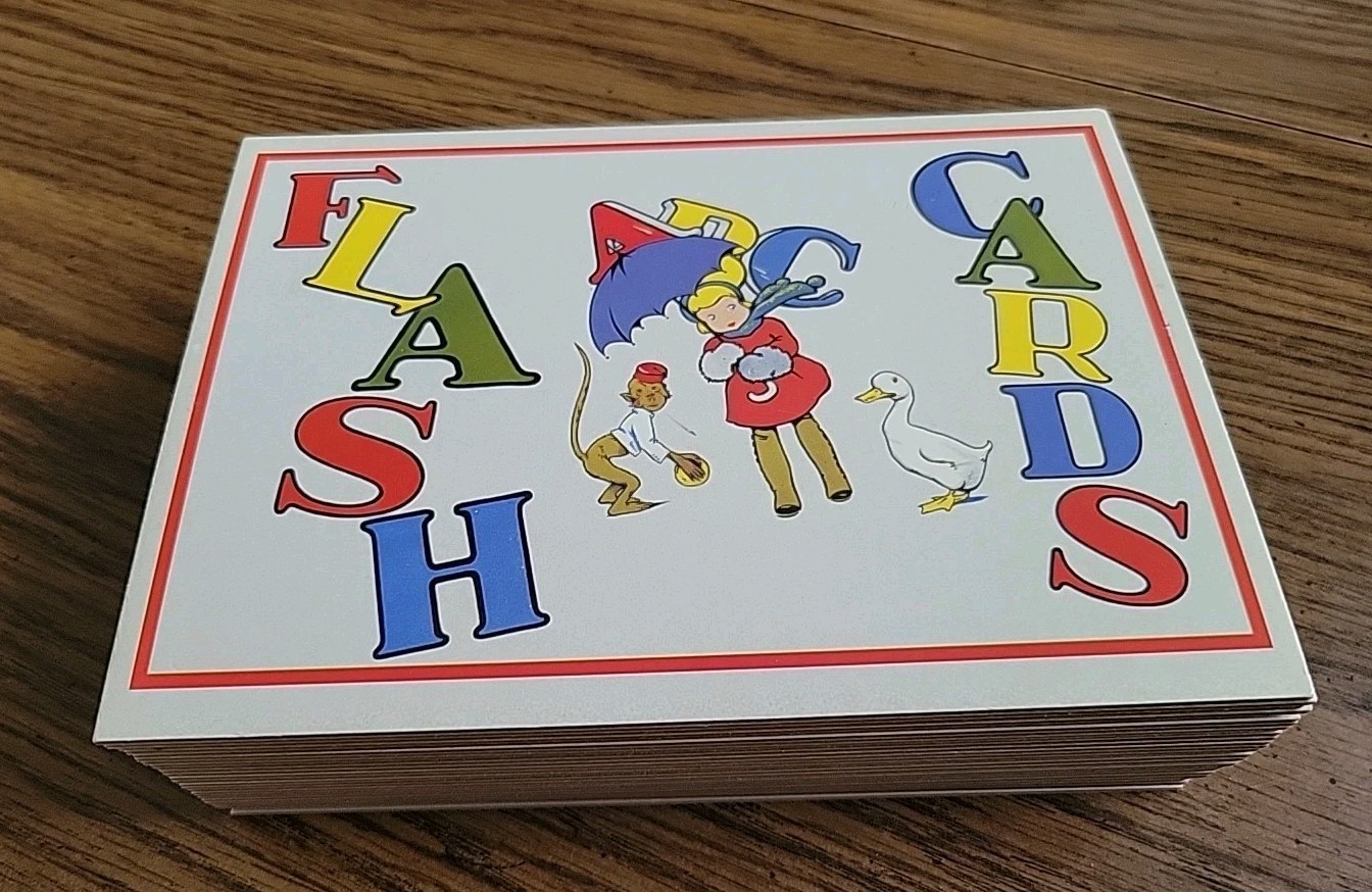 Vintage 2002 Cavallini & Co Italy 1930 Alphabet Flash Cards Reproduced 1930s