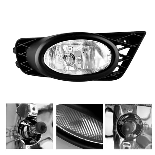 Fog Lights Compatible With 2009 2010 2011 Civic Sedan Front Bumper 09-11 civic