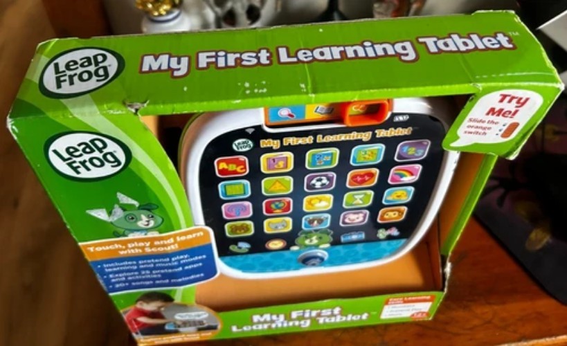Leap Frog My First Learning Tablet Scout Ages 12M + Numbers Play Music Light Up