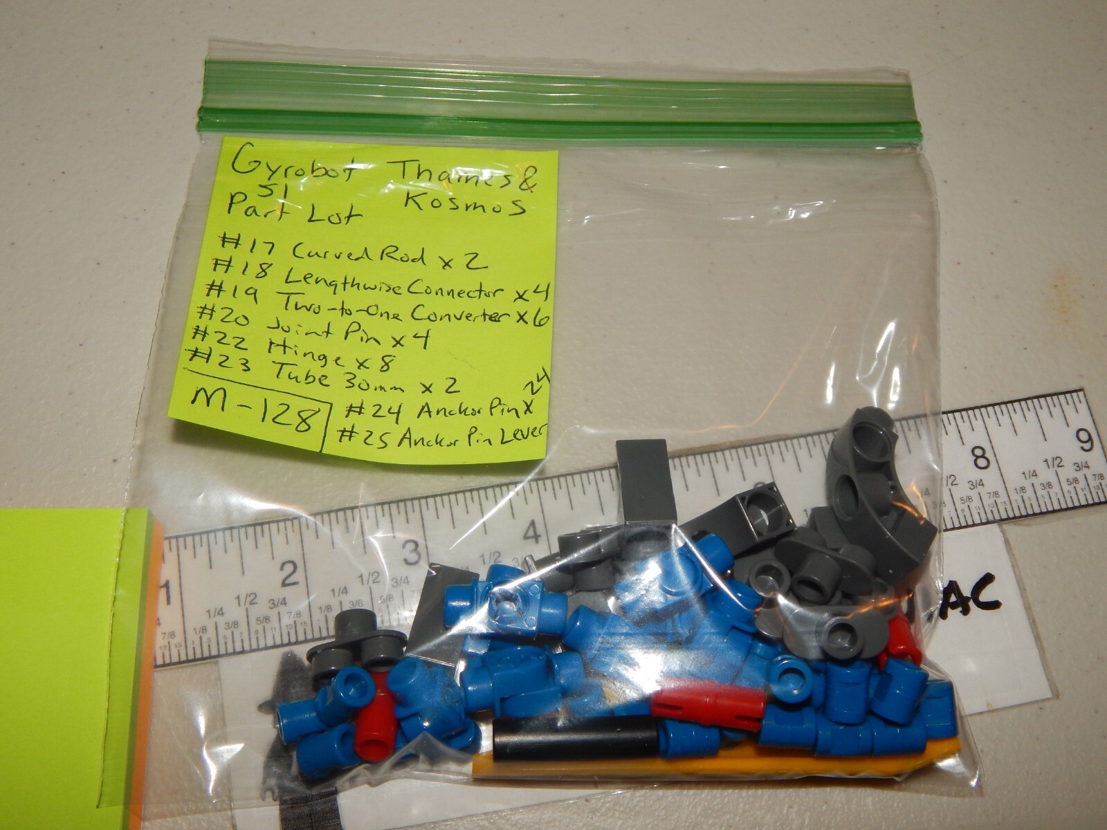 Gyrobot Thames & Kosmos Part Lot # 17 18 19 20 22 23 24 25 Small Parts Only