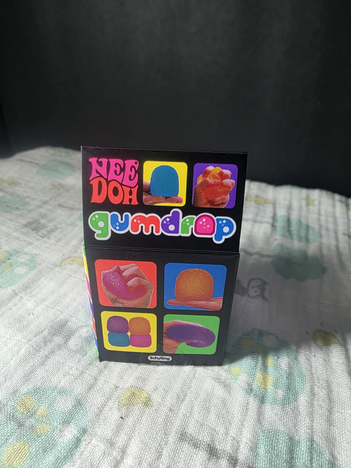 Nee Doh Gumdrop Super Solid Squish Needoh Gum Drop purple RARE!