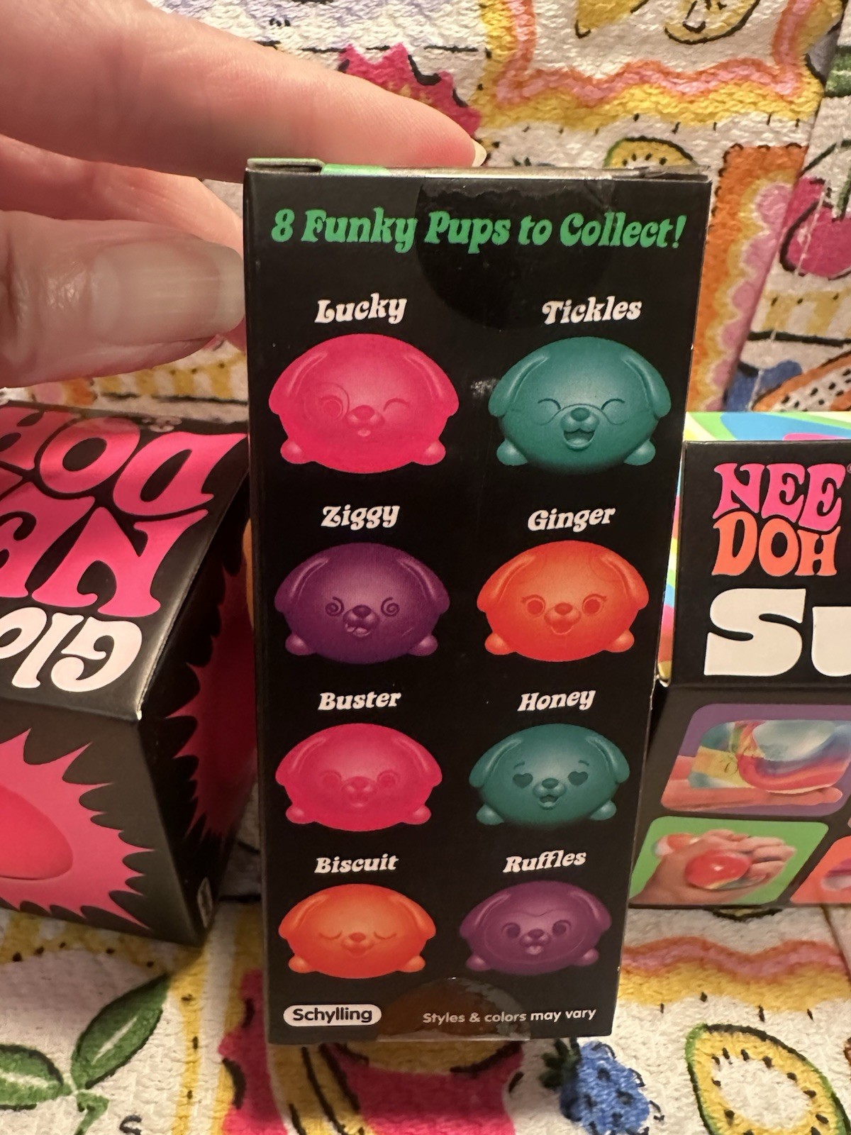 NEW❤️NeeDohs🌸Glow In The Dark🐶 Funky Pups💜💕💙Nice Cube Swirl💗Color Change🥳