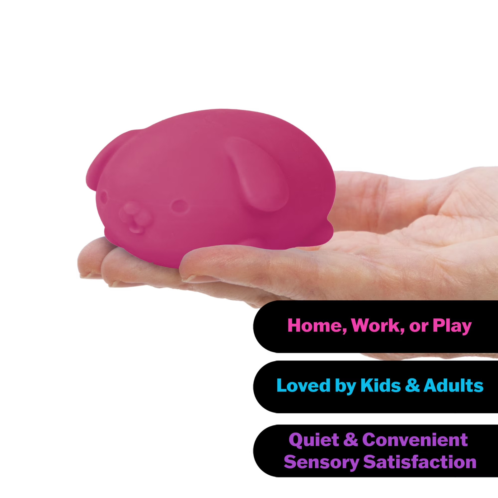 Needoh Funky Pup Pink – Squishy Stress Relief Toy Authentic Schylling Sealed