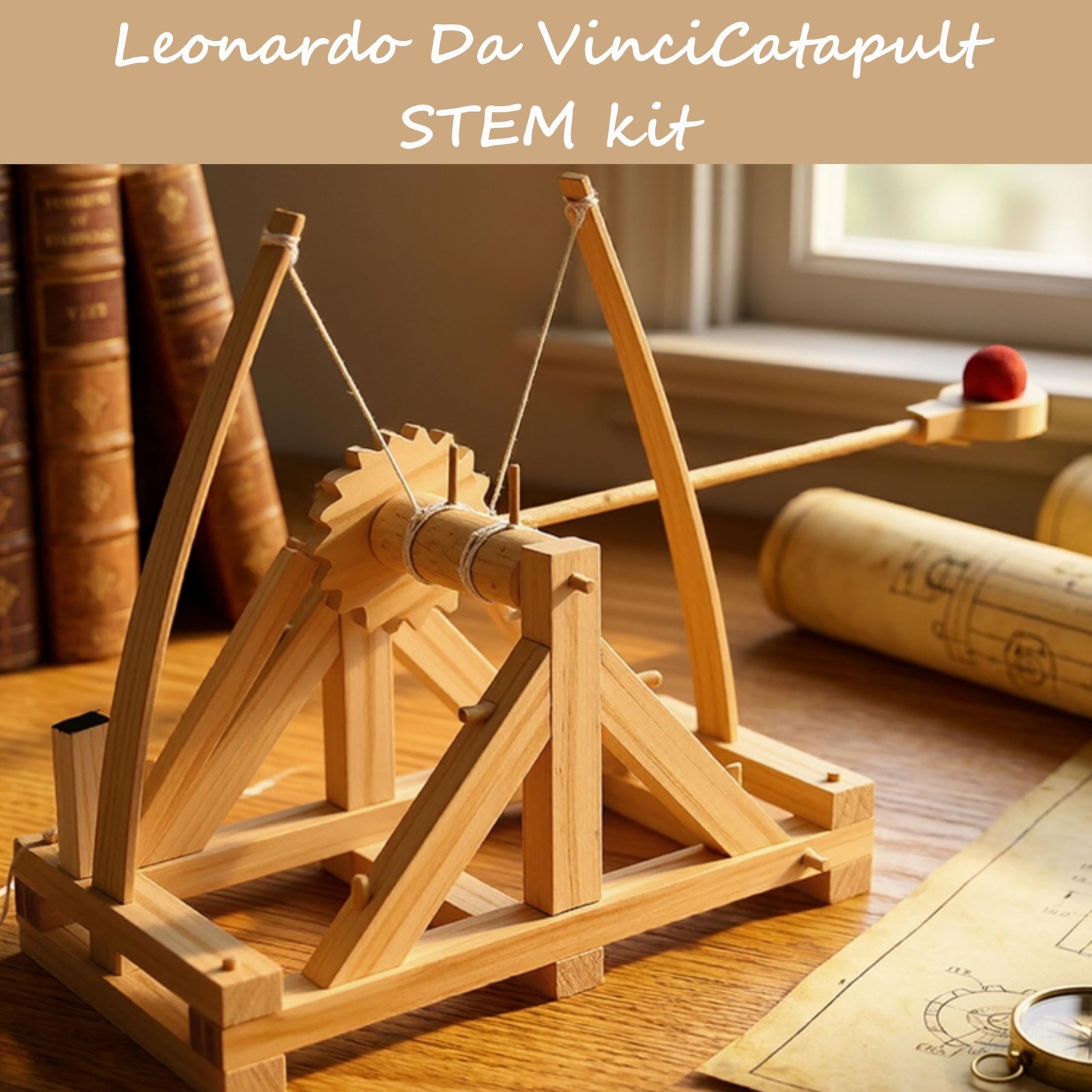PATHFINDERS STEM Kits – Leonardo da Vinci Catapult kit | Trebuchet Science