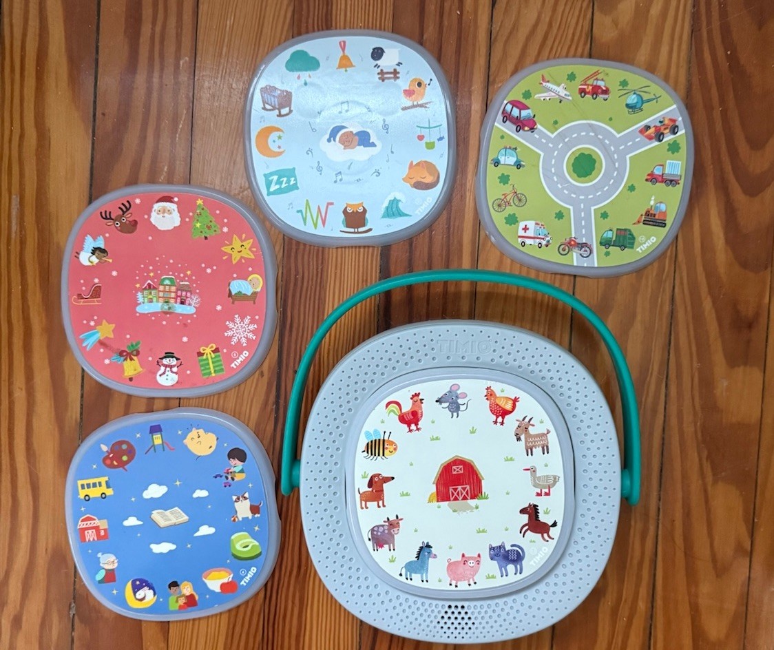 TIMO Electronic Learning Toy with Interchangeable Themed Plates for Ages 1-7