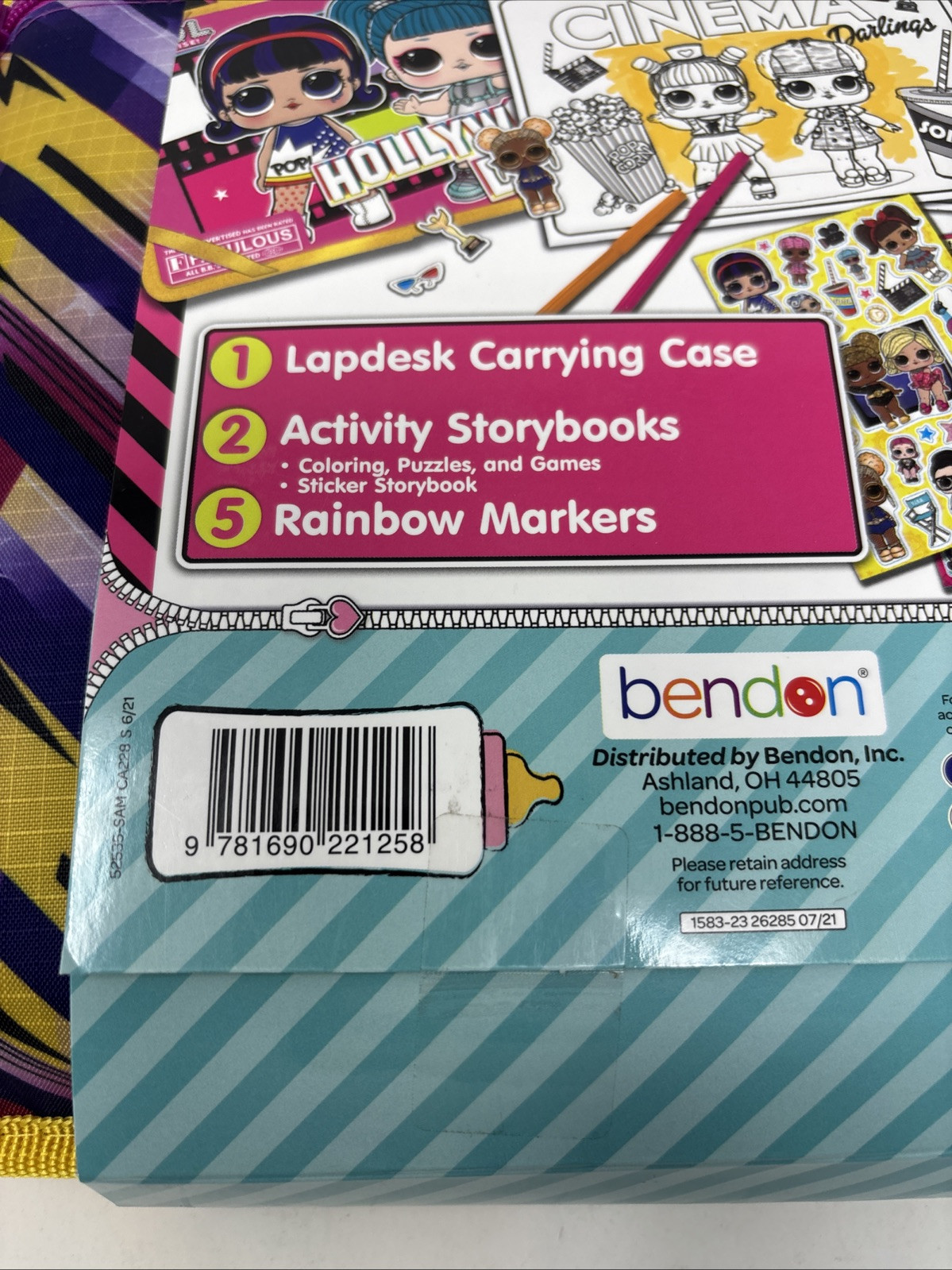 LOL Surprise Cinema Darlings Activity Lap Desk Set New Markers Stickers Games
