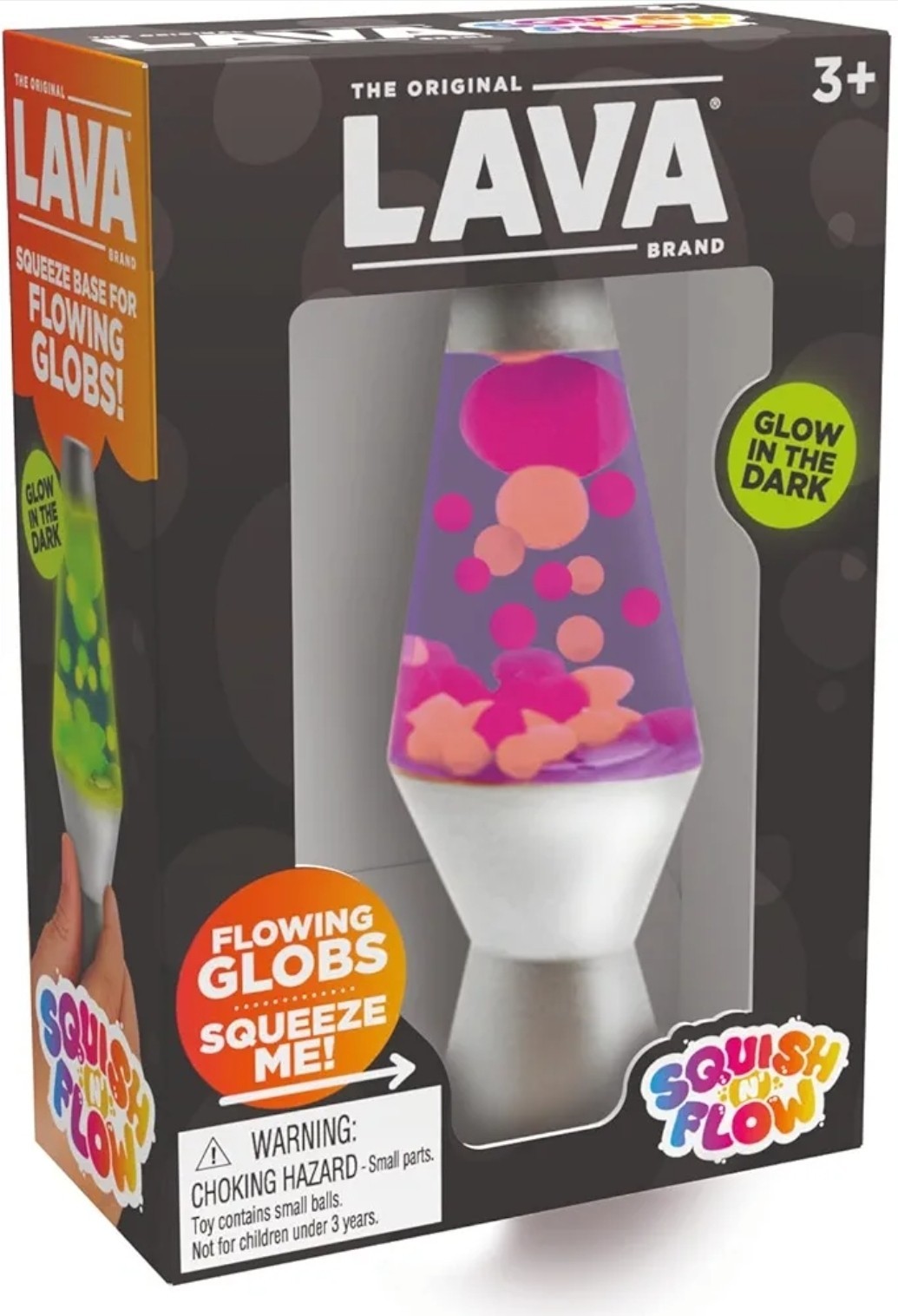 New SEALED Authentic Schylling Needoh Lava Lamp Squish N Flow Toy Orange Purple