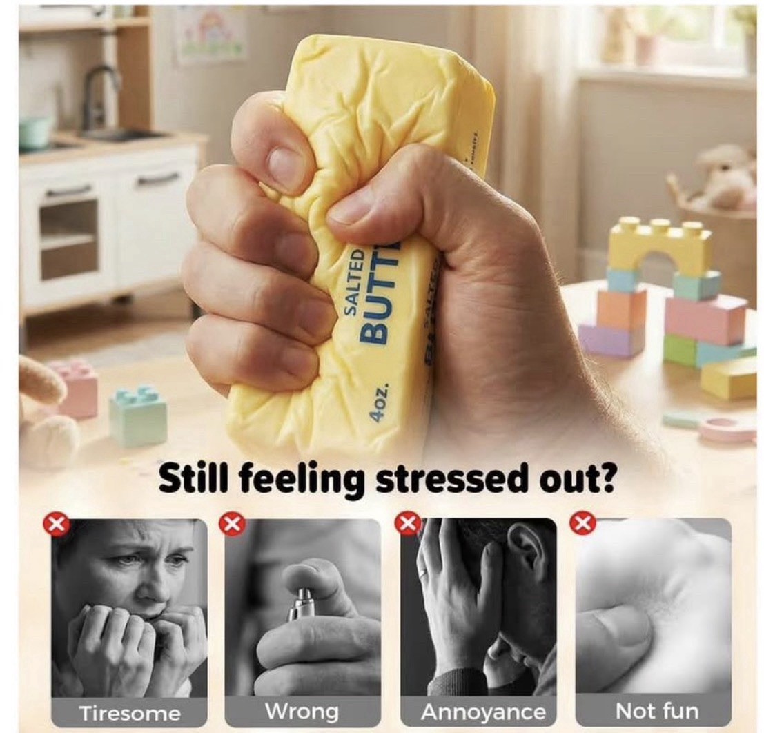 ✅ Butter Stick Squishy Fidget Toy Soft Stress Relief ADHD Anxiety Squeeze ✅