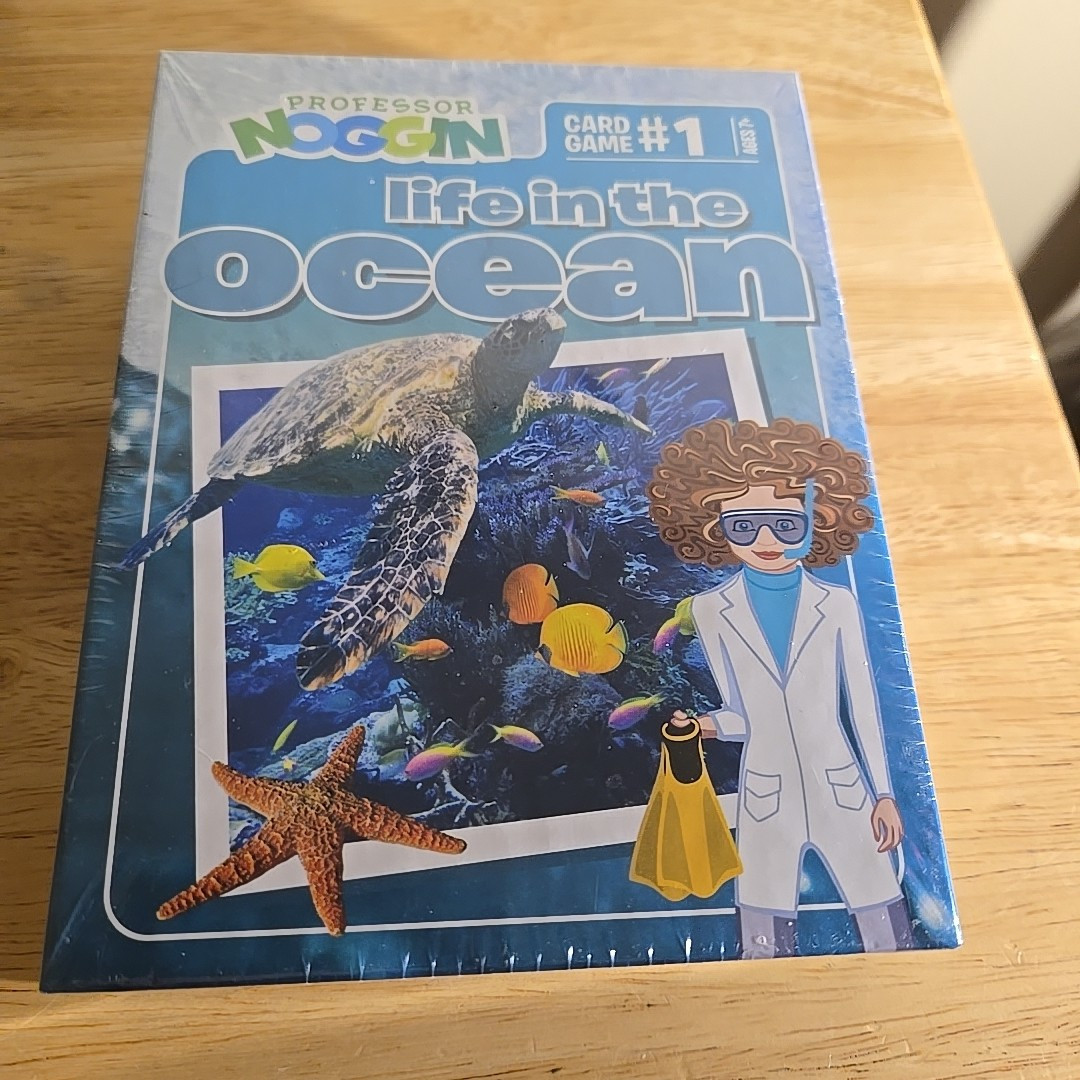 Professor Noggin Life In The Ocean Card Game #1 Educational Sealed