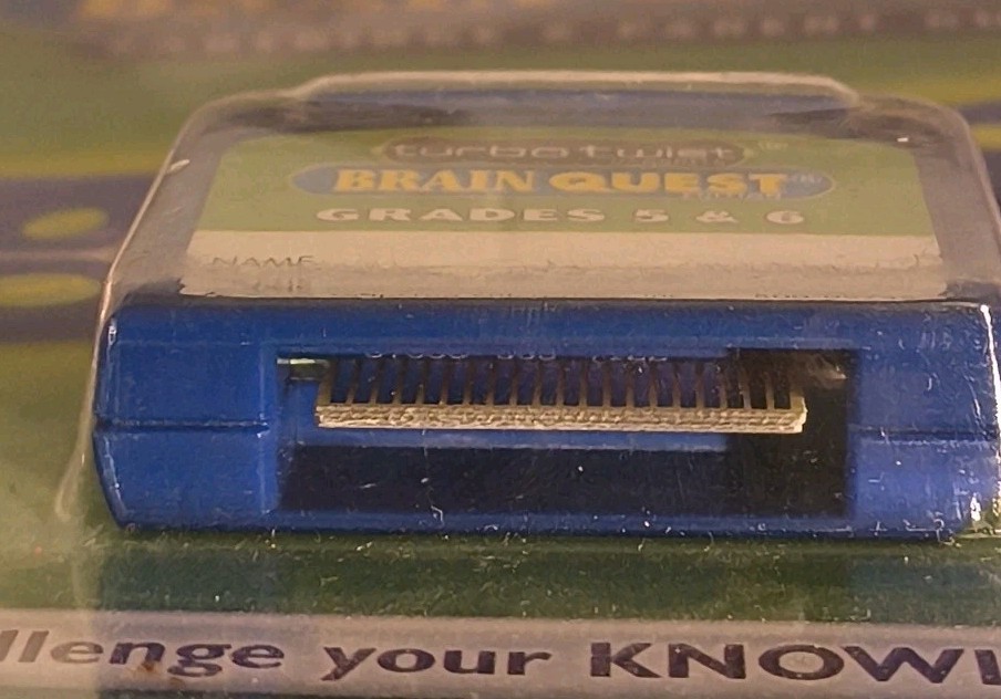 Turbo Twist Brain Quest Cartridge ONLY 1st-2nd Grade LeapFrog NEW SEALED 2002