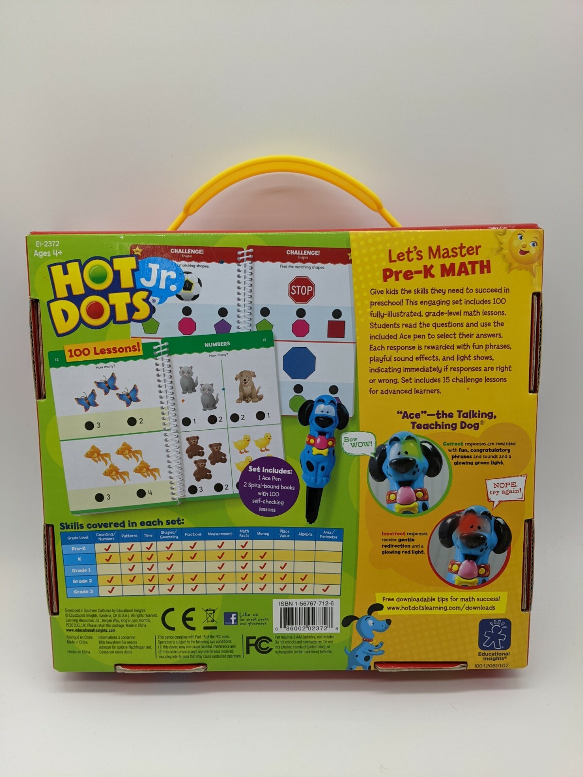 Educational Insights Hit Dots Jr. Master Pre-K Math Ages 4+