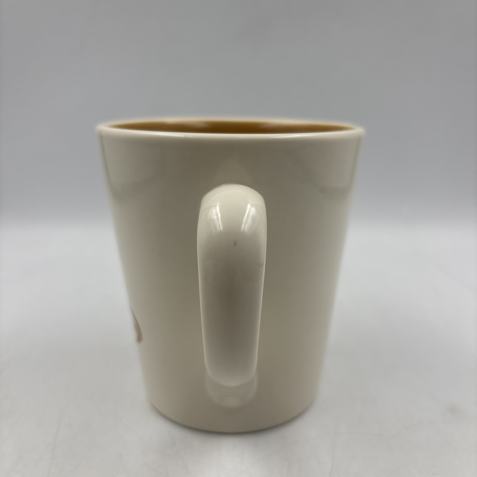 Pair Of Tim Hortons Limited Edition #014 / 006 Coffee Mugs Gold & Teal Inside