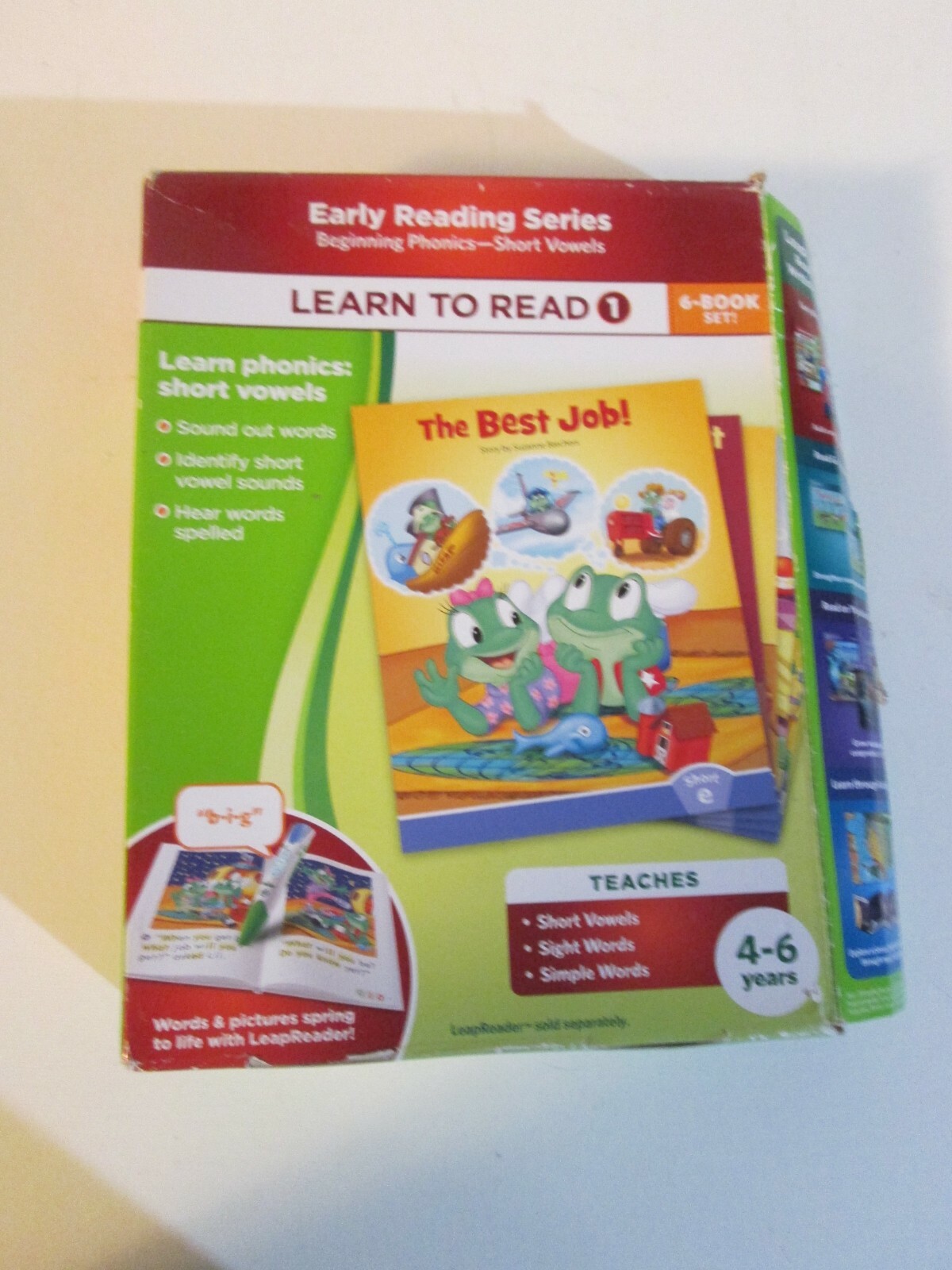 Leapfrog Tag System Learn To Read Book Set 1 Short Vowels 6 Books 4-7 Years NEW