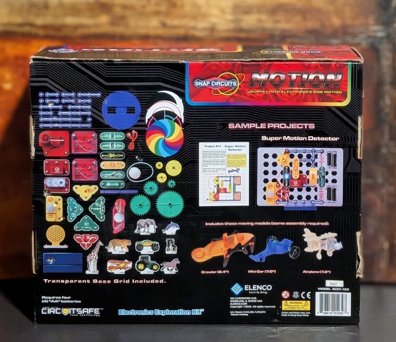 Snap Circuits Motion Multi Color Science Kit 165 Projects STEM SCM-165 – SEALED