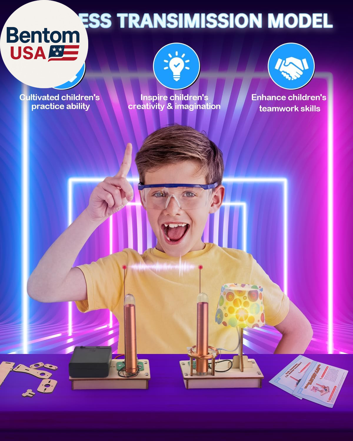 STEM Science Kits for Kids Ages 8-10-12, 5 Set 3D Wooden Puzzles, Toys for Ages