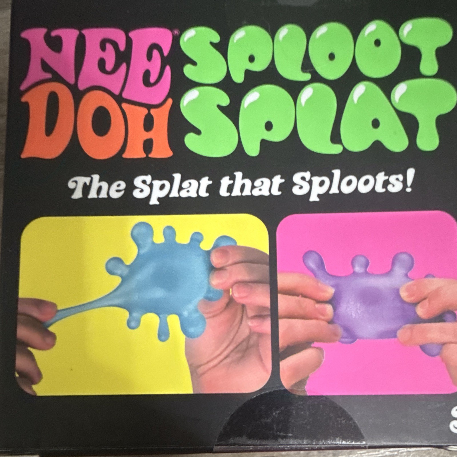 Nee Doh Sploot Splat Tactile Squish Squeeze Toy, Purple, Ages 3-7