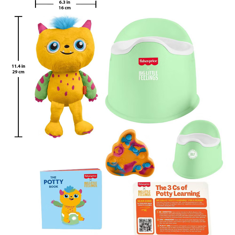 6pc Fisher-Price Big Little Feelings – The Potty Training Kit Set of