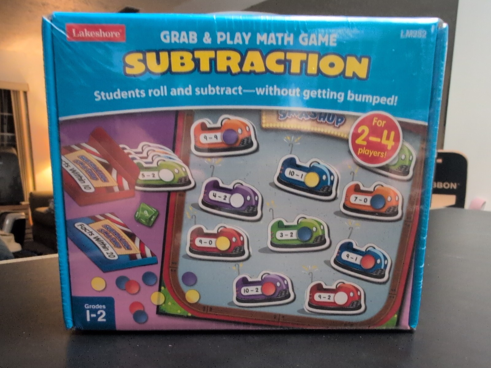 LAKESHORE Learning Math Games Lot of 2 Place Value & Subtraction Grade 1-2