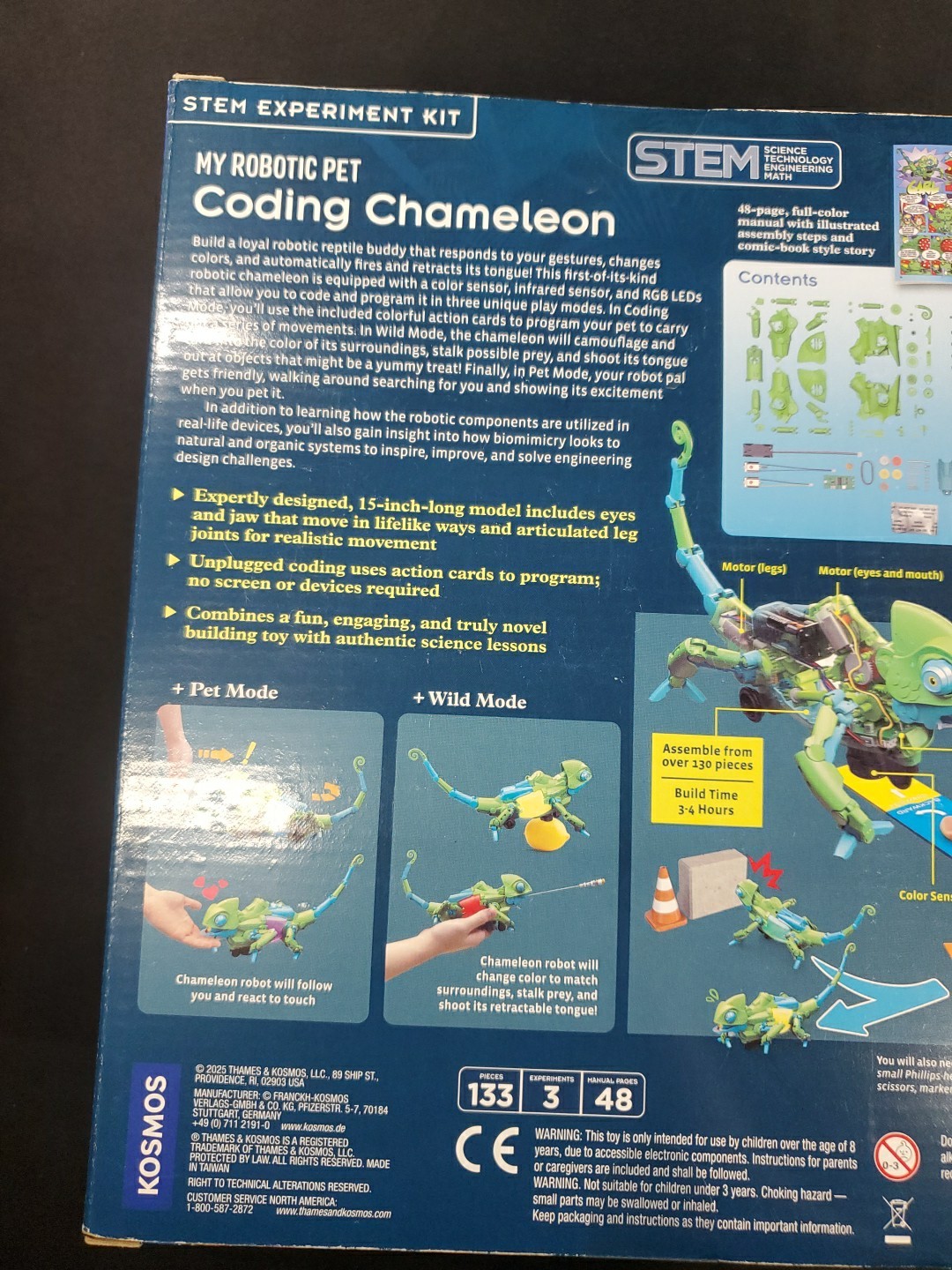Thames & Kosmos Robotic Pet Coding Chameleon STEM Building New Sealed Box