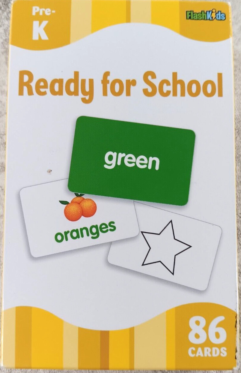 Ready for School Flash Kids Flash Cards Pre-K 86 Cards
