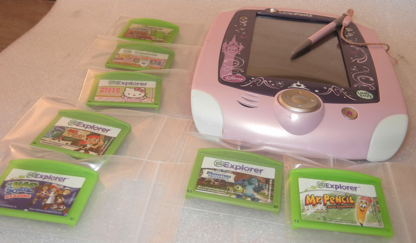 Leapfrog LeapPad 2 Disney Princess Special Handheld System w/ 7 Games