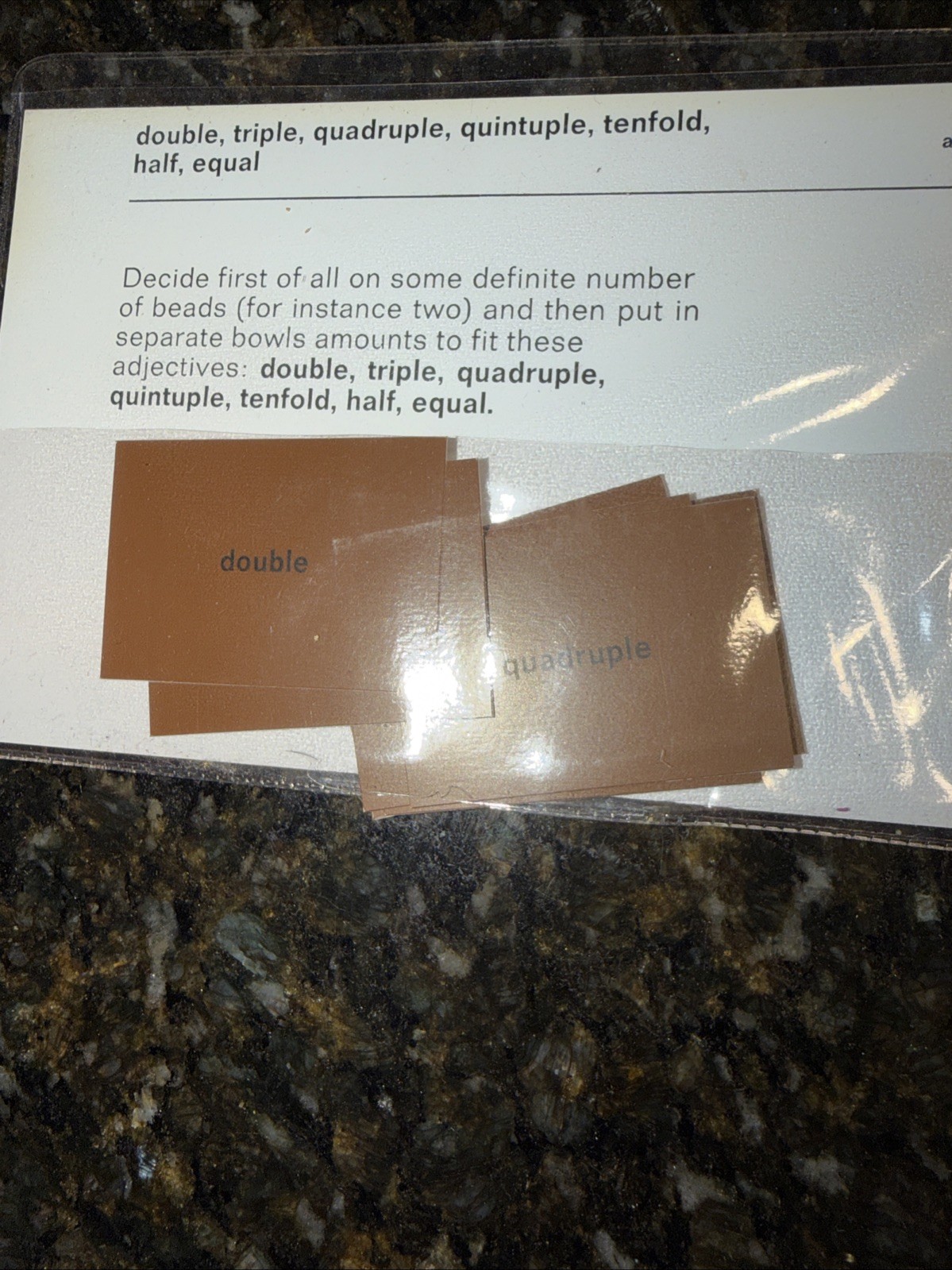 Montessori Command Cards Adjectives Superlatives Grammar, Homeschool Sentences