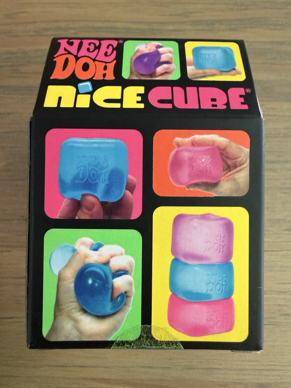 NeeDoh Hot Shots Teenie Ripple Swirl Groovy Glob Color Change Blue Nice Cube Lot