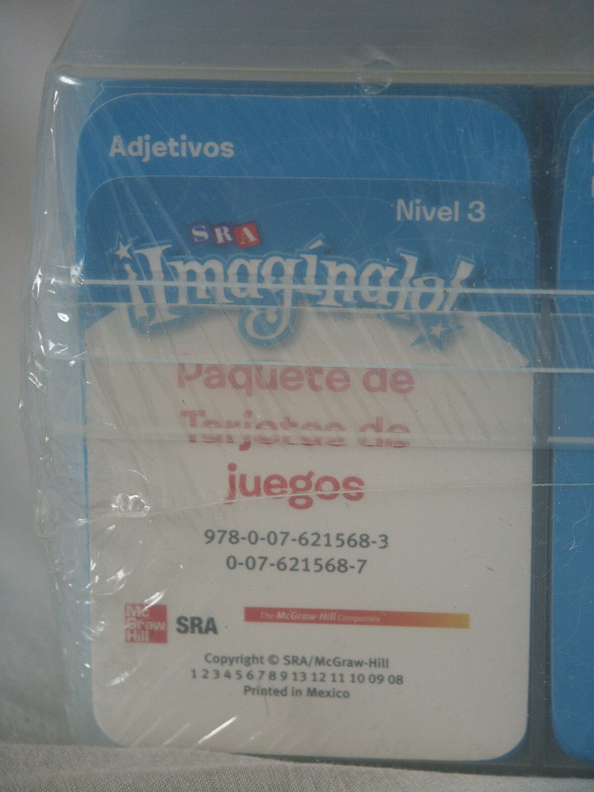 SRA Imaginalo Paquete de Tarjetas de Juegos Imagine It Spanish Game Card Level 3