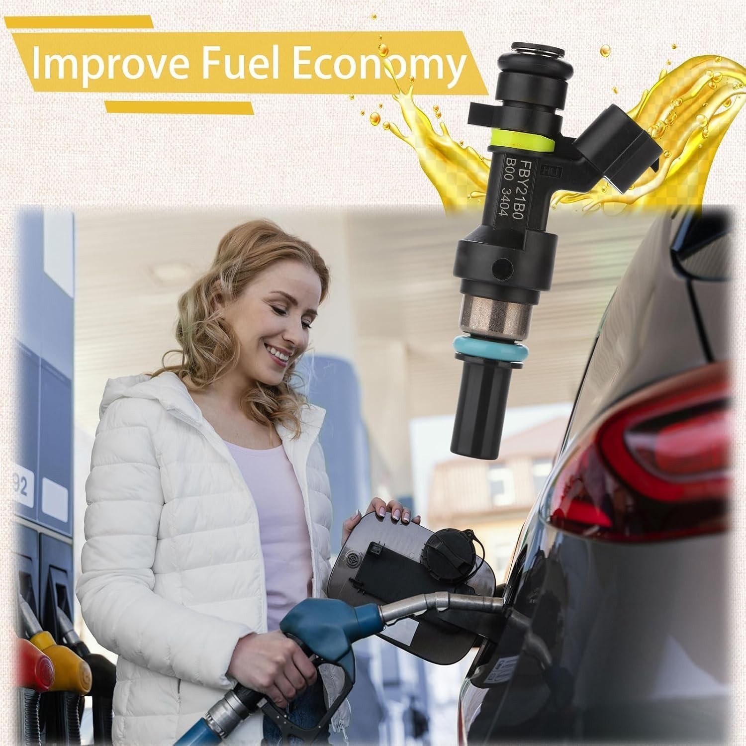 16600-3TA0A OE 2.5L Performance Fuel Injectors,Compatible with/Nissan 2.5 Altima