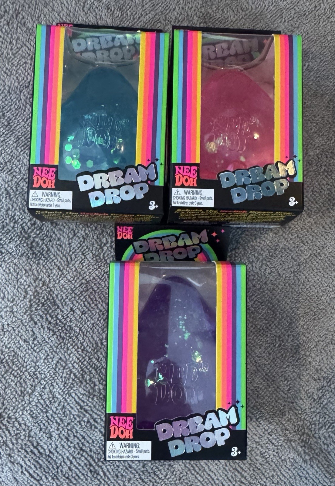 Viral NEEDOH Dream Drop Set of 3 Blue, Pink RARE, Purple DREAMDROPS Authentic