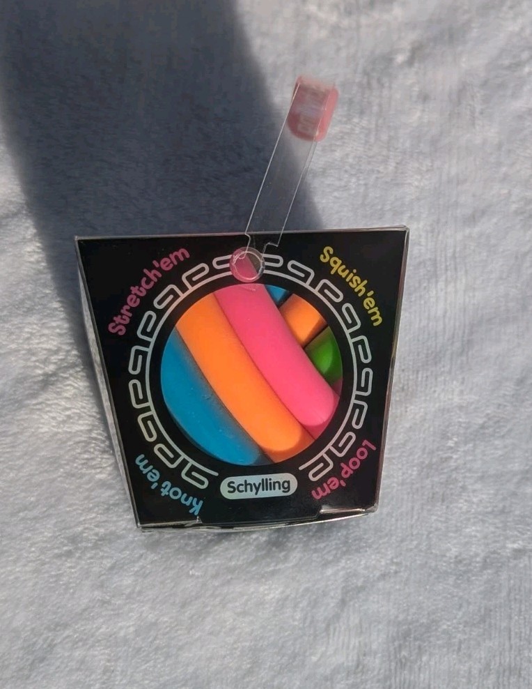 NeeDoh Noodlies – 5 different colored stretchy noodles – Schylling – Brand New