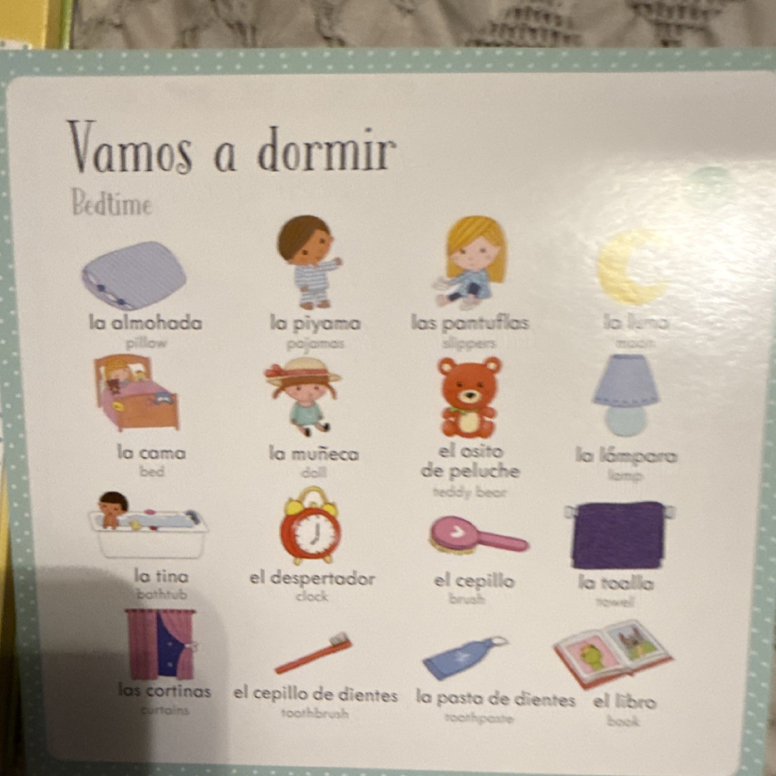 Usborne Listen and Learn First Spanish Words Interactive Educational Book