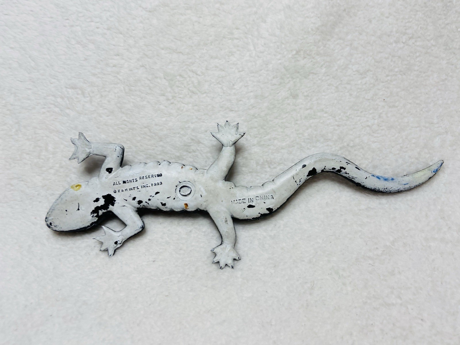10” 1993 K & M Wild Republic Tiger Salamander Soft Rubber Toy