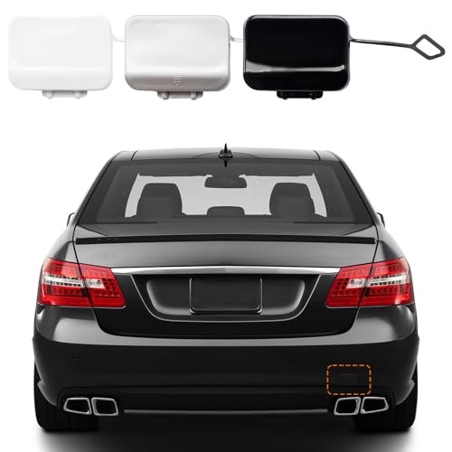 TOPUS Rear Tow Cover Compatible with Mercedes-Benz Silver Right Passenger Side