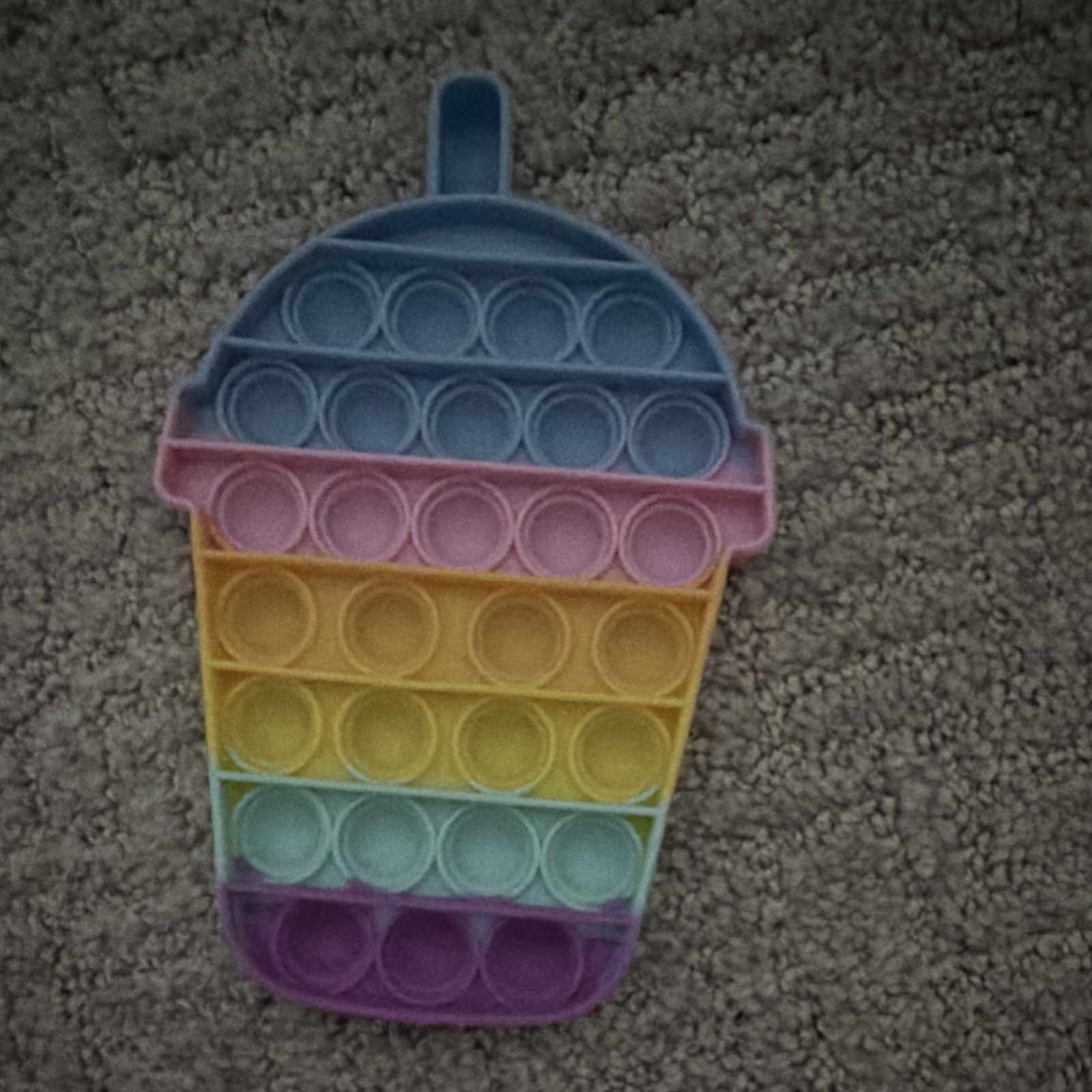 Rainbow Cup Shape Pop-It Tactile Sensory Toy for Ages 3-4, 4-7, 8-11 Years