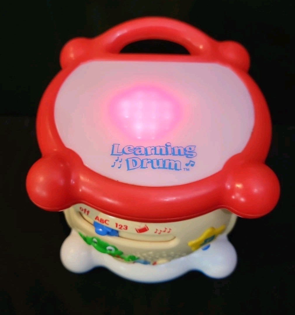Leapfrog Learning Drum Educational Musical Lights Sounds ABC 123 Vintage 2001