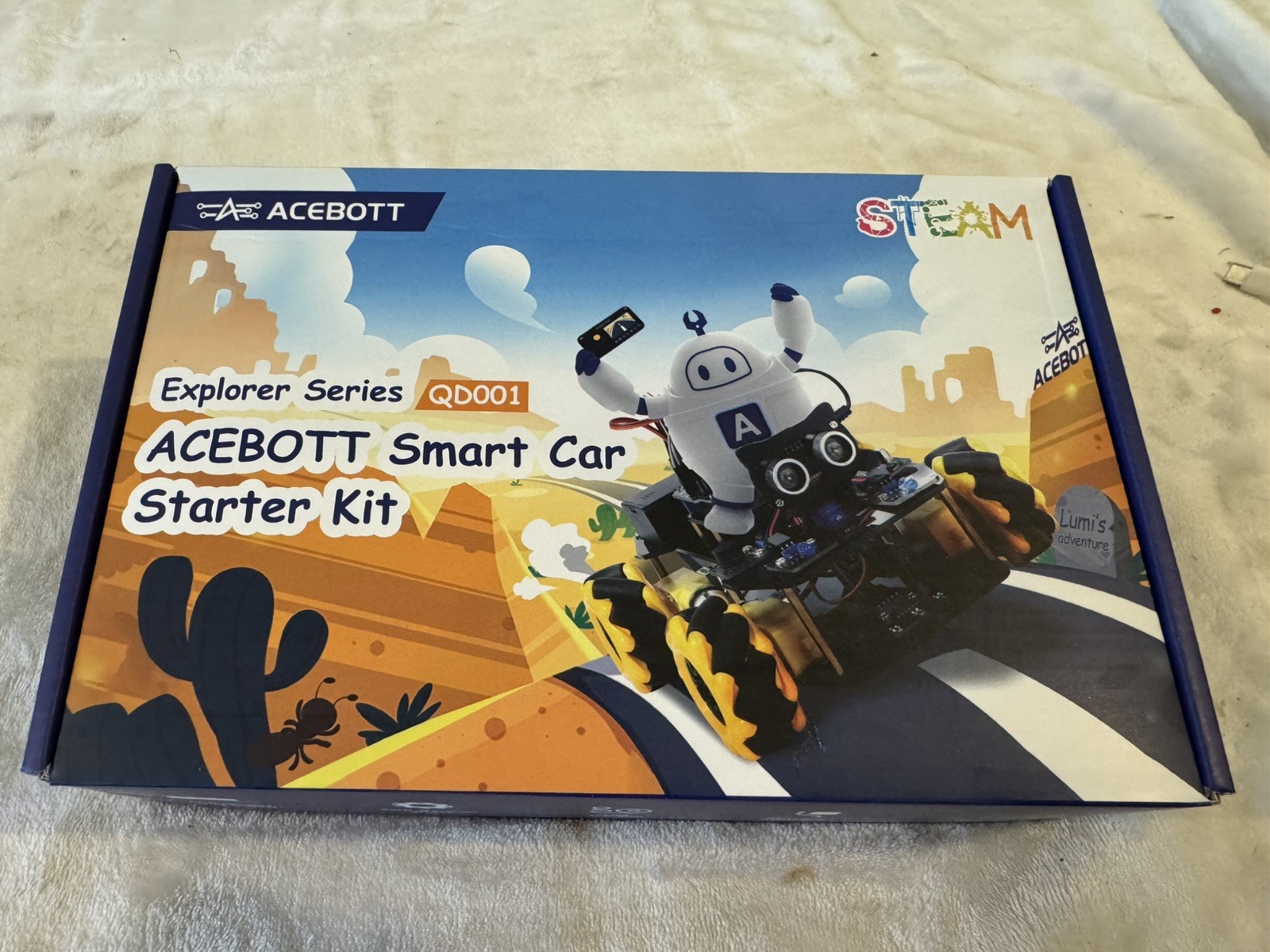 ACEBOTT QD001 Smart Robot Car Kit with Camera , Robotics for Kids, Arduino