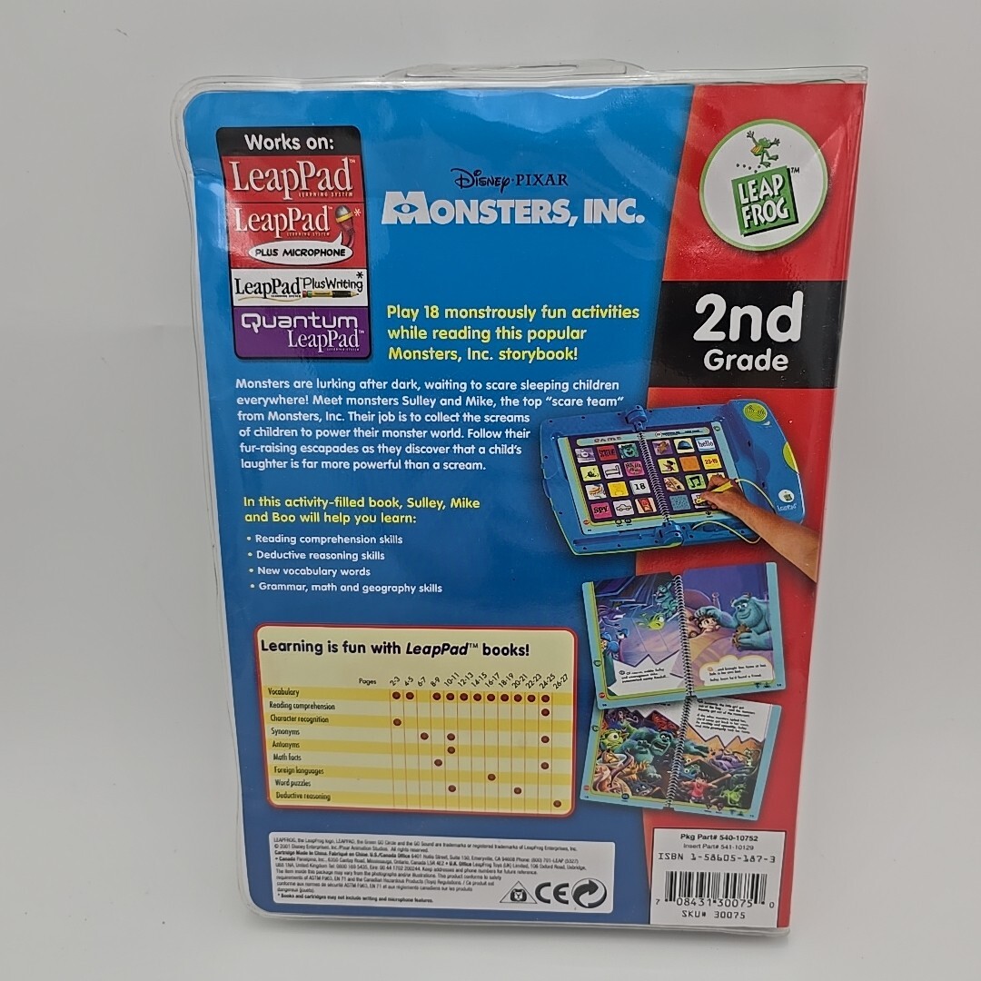 Lot 3 LeapFrog LeapPad Marvel The Amazing Spider-Man, Shrek, Monster Grades 1 2