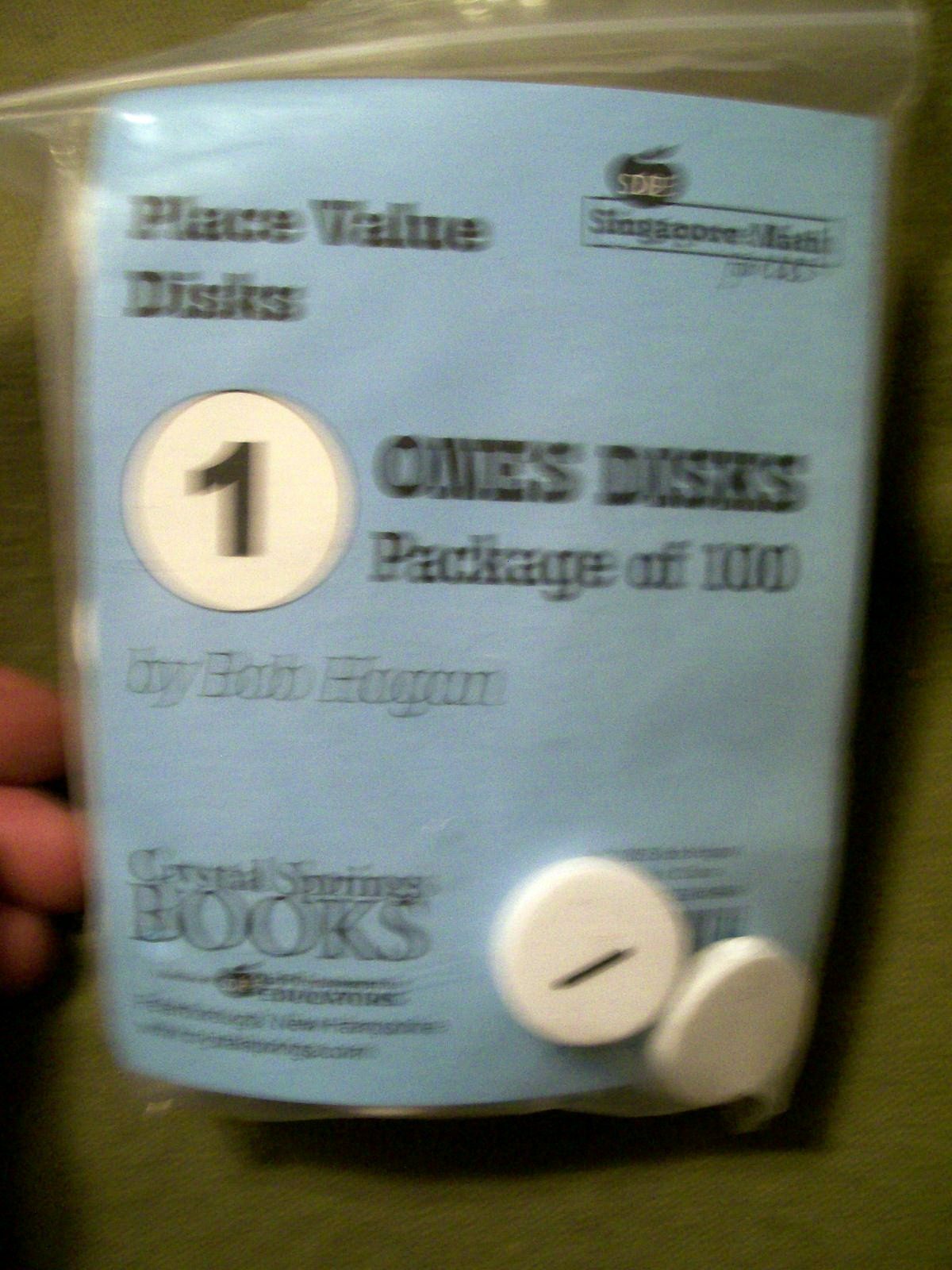 SDE Singapore Math Place Value Foam Disks 100 Ones Set (NIP) Grades1-4
