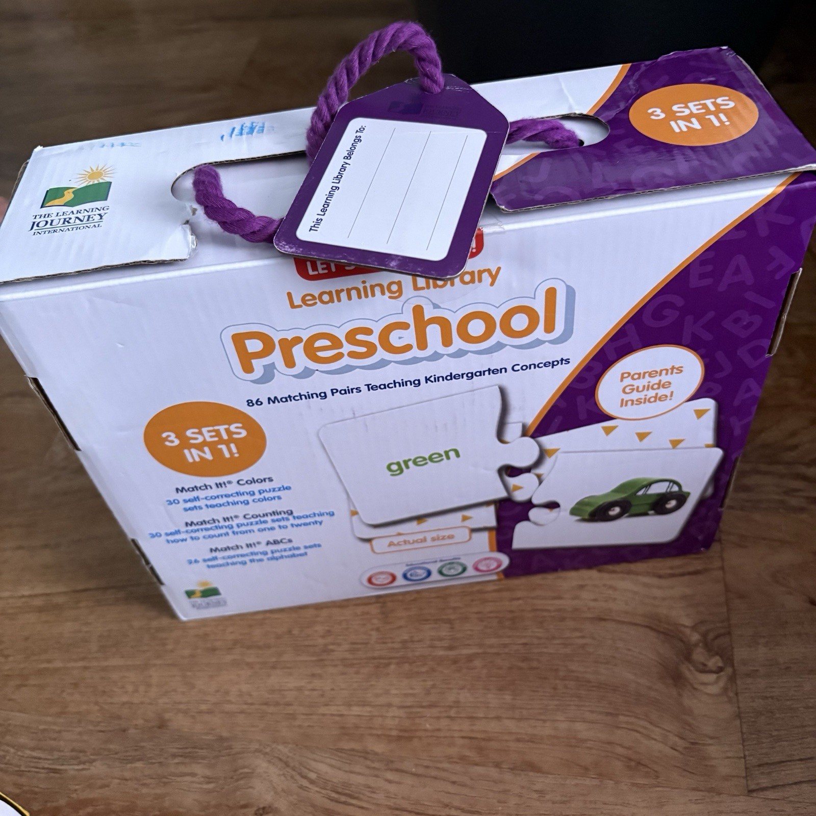 The Learning Library Preschool Learning Set Educational Games ABC 123