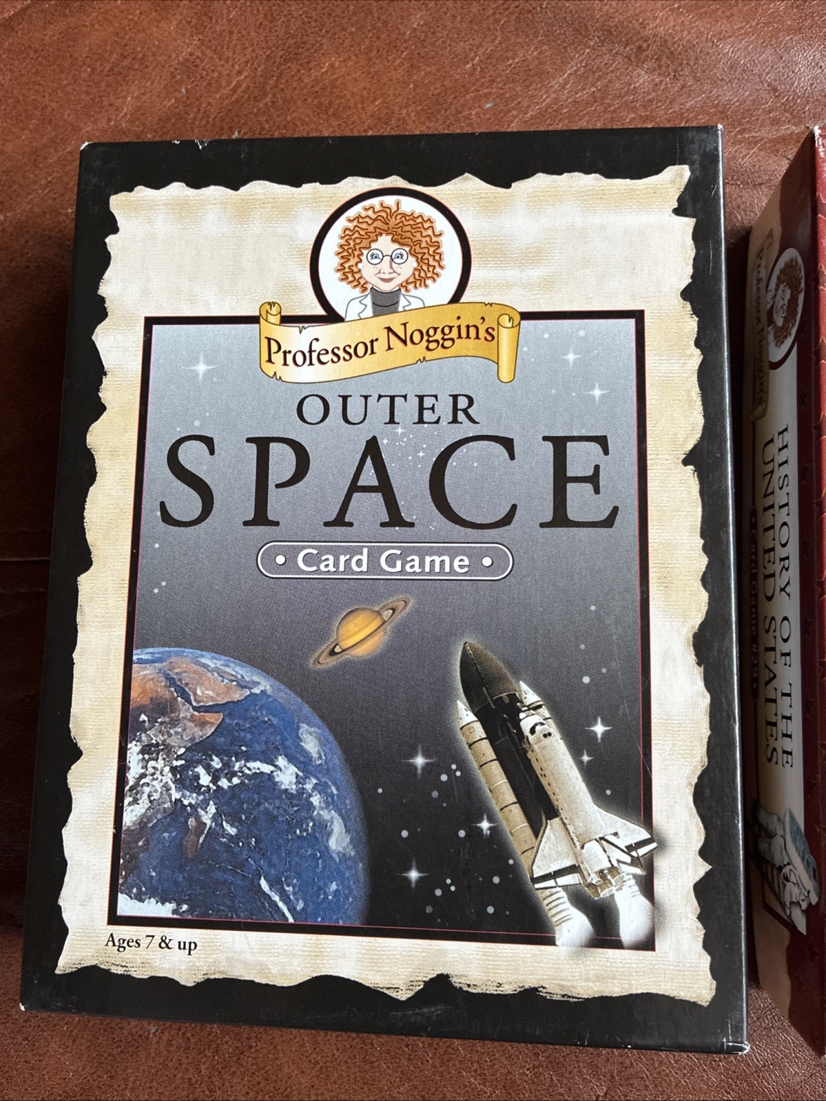 Professor Noggin’s Outer Space & History of the United States Card Game Lot Of 2