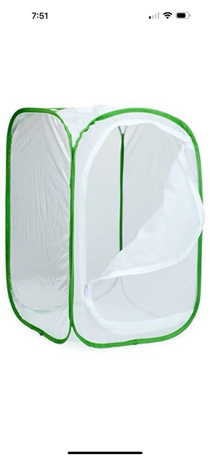 RESTCLOUD Insect and Butterfly Habitat Cage Terrarium Pop-up 23.6 Inches Tall