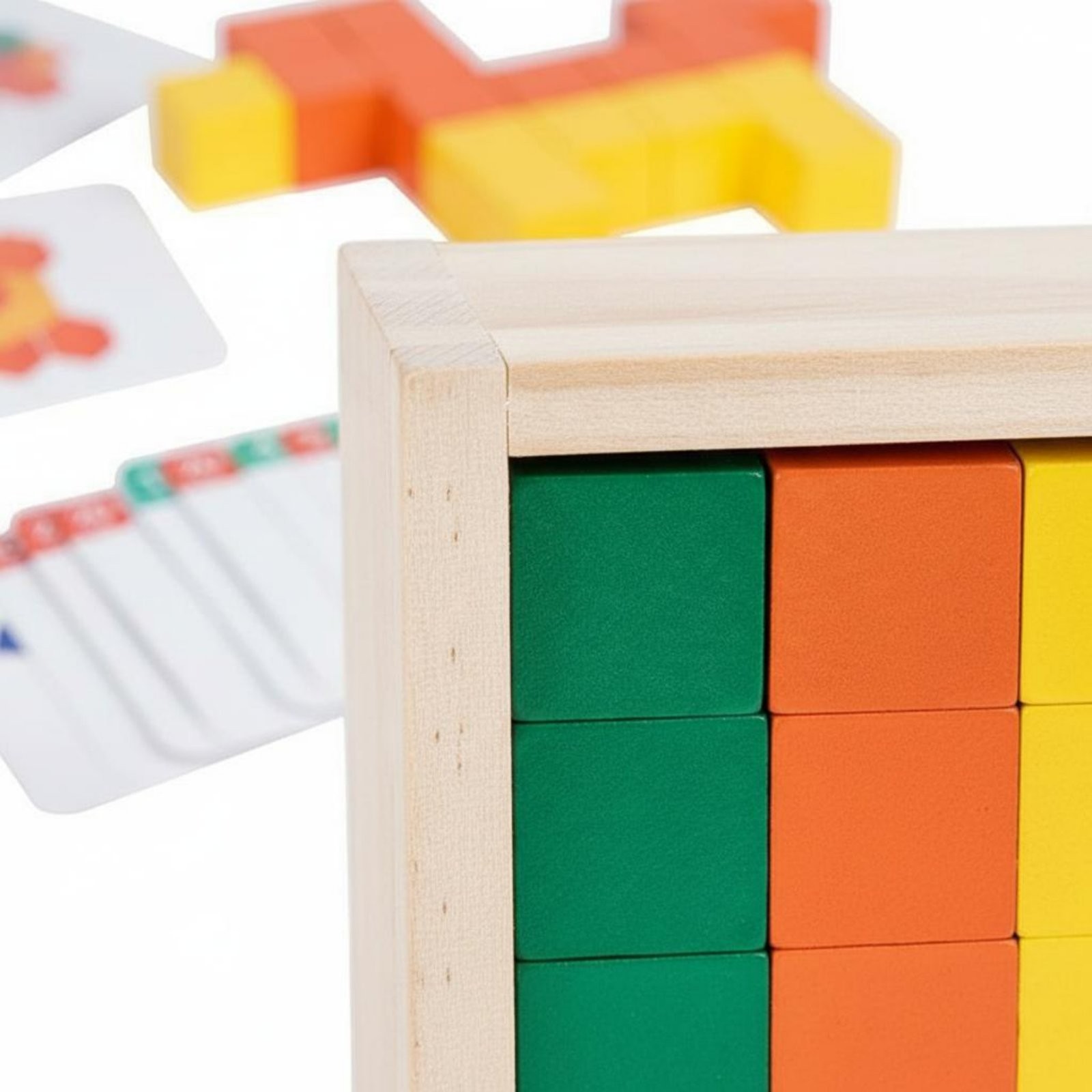 Geometric Game Blocks Early Learning Colorful Brick Game Fine Movement Skills