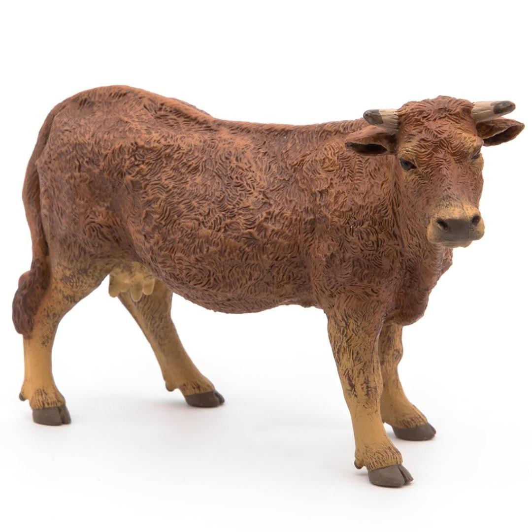 Limousine Cow Figurine – Hand Painted Farm Animal Toy Figure – Papo 51131