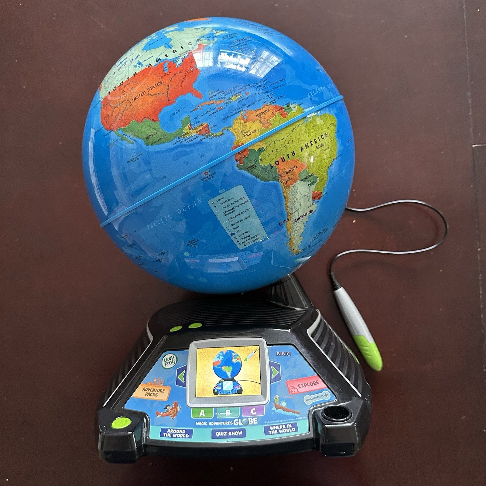LeapFrog Magic Adventures Globe Interactive World Navigation Toy Fully Tested