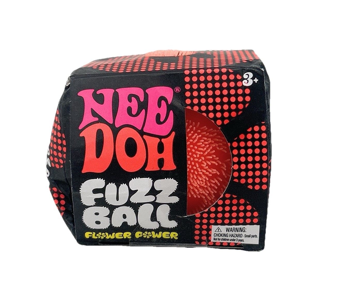 Needoh FUZZ BALL Flower Power~ORANGE~AUTHENTIC~NEW/OTHER