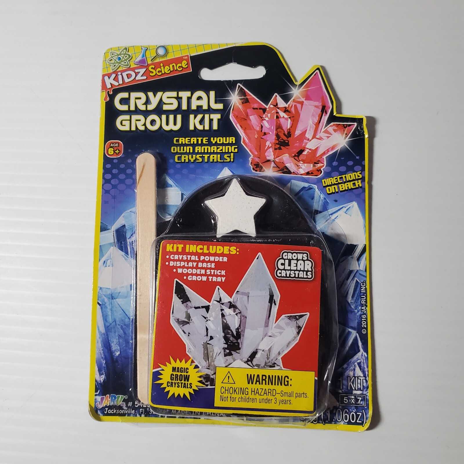 Kidz Science Crystal Grow Kit Educational School Project Science Set Clear