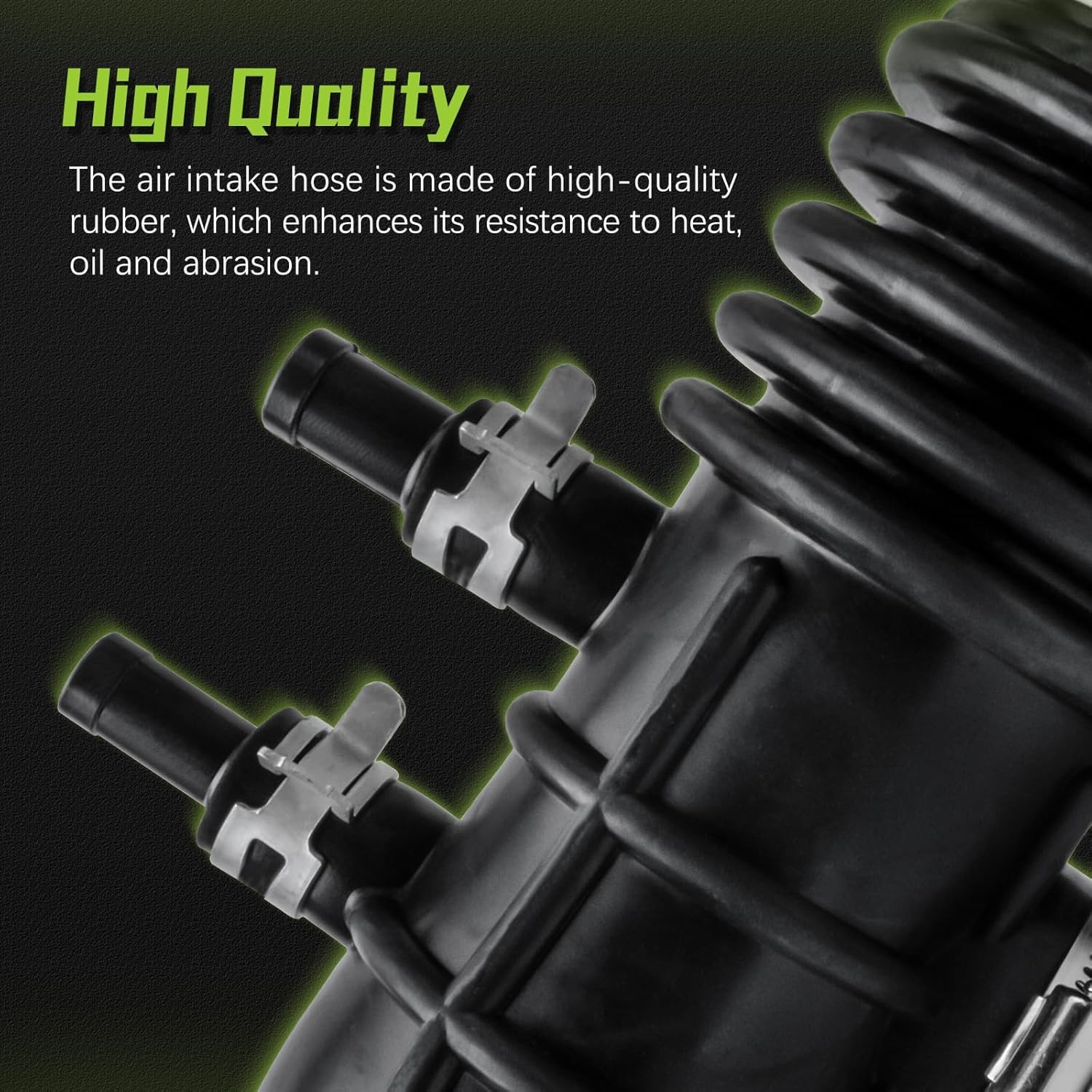 16578-4S100 Air Intake Hose Tube With Clamps for Nissan 1999-2004 Frontier 3.3L,