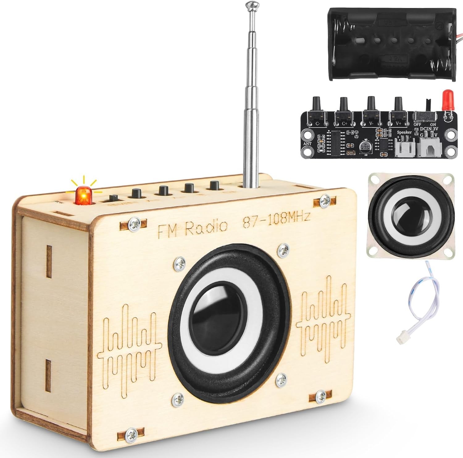 Science Kits for Age 8-12 12-14 STEM Toys for Boys Build FM Radio Kit Gifts f…